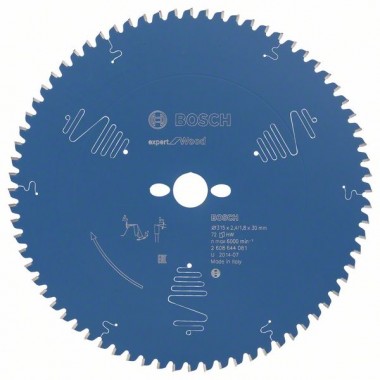 Пильный диск Expert for Wood 315x30x2,4 мм, 72 Bosch 2608644081