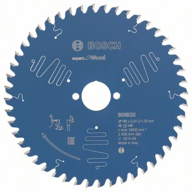 Пильный диск Expert for Wood 190x30x2,0 мм, 48 Bosch 2608644085