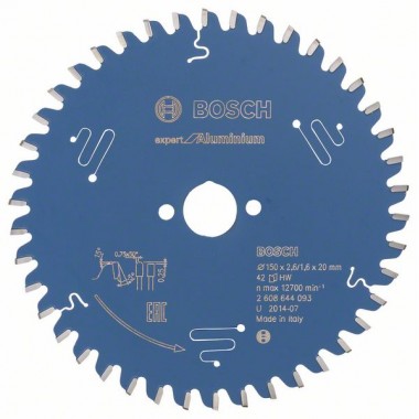 Пильный диск Expert for Aluminium 150x20x2,6 мм, 42 Bosch 2608644093