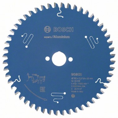 Пильный диск Expert for Aluminium 160x20x2,2 мм, 52 Bosch 2608644094