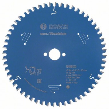 Пильный диск Expert for Aluminium 184x20x2,6 мм, 56 Bosch 2608644099