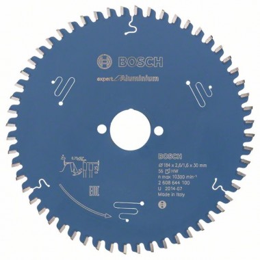 Пильный диск Expert for Aluminium 184x30x2,6 мм, 56 Bosch 2608644100