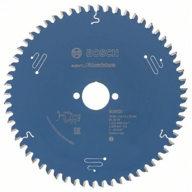 Пильный диск Expert for Aluminium 200x30x2,8 мм, 60 Bosch 2608644103