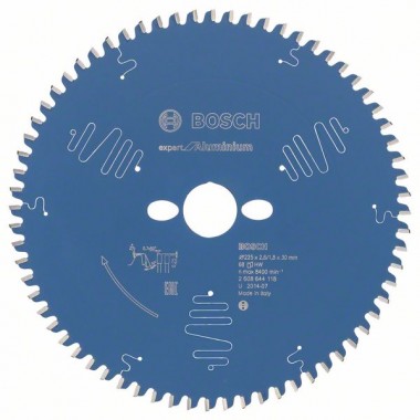 Пильный диск Expert for Aluminium 225x30x2,6 мм, 68 Bosch 2608644118