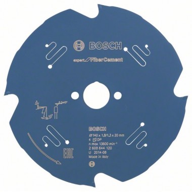 Пильный диск Expert for Fiber Cement 140x20x1,8 мм, 4 Bosch 2608644120