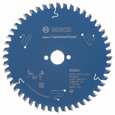 Пильный диск Expert for Laminated Panel 160x20x2,2 мм, 48 Bosch 2608644127