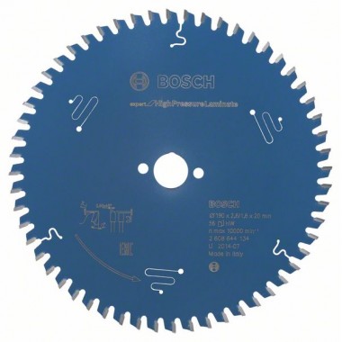 Пильный диск Expert for High Pressure Laminate 190x20x2,6 мм, 56 Bosch 2608644134