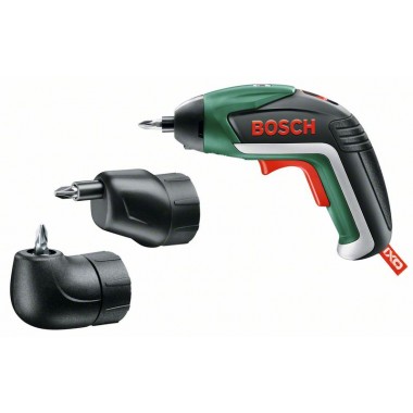 Аккумуляторная отвертка Bosch IXO Full c угловой и эксцентриковой насадкой (06039A8022)