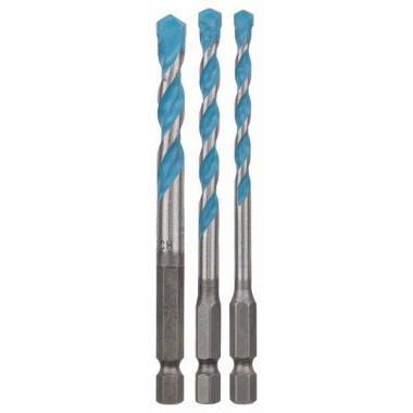 Набор из 3 универсальных сверл HEX-9 Multi Construction 5; 6; 8 мм Bosch 2608589529
