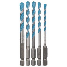 Набор из 5 универсальных сверл HEX-9 Multi Construction 4; 5; 6; 6; 8 мм Bosch 2608589530
