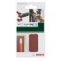 Набор из 10 шлифлистов 70x125мм, 3x80; 3x120; 2x180; 2x240 Bosch 2609256D33