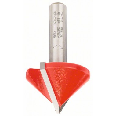 Фреза пазовая V-образная 8 мм, D 31,8 мм, L 19 мм, G 51 мм, 90° Bosch 2608629370