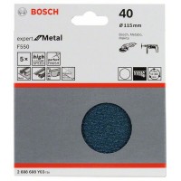 Шлифлист F550, в упаковке 5шт. 115 мм, 40 Bosch 2608608Y03