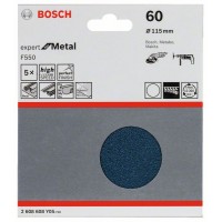 Шлифлист F550, в упаковке 5шт. 115 мм, 60 Bosch 2608608Y05