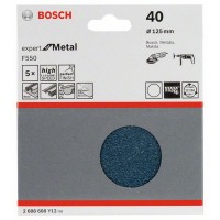 Шлифлист F550, в упаковке 5шт. 125 мм, 40 Bosch 2608608Y12
