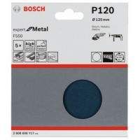 Шлифлист F550, в упаковке 5шт. 125 мм, 120 Bosch 2608608Y17