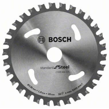 Пильный диск Standard for Steel 136x20x1.6 мм; 30 Bosch 2608644225