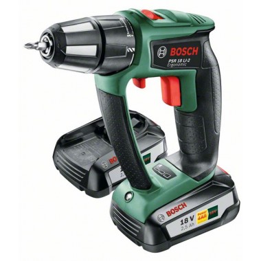 Аккумуляторная дрель-шуруповерт Bosch PSR 18 LI-2 Ergonomic (06039B0101)