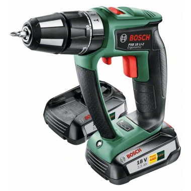 Аккумуляторная ударная дрель-шуруповерт Bosch PSB 18 LI-2 Ergonomic (06039B0301)