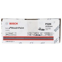 Шлифлист C470, в упаковке 50 шт. 125 мм, 320 Bosch 2608621013