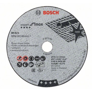 Отрезной круг Expert for Inox A 60 R INOX BF 76x10x1 мм Bosch 2608601520