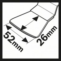 Шабер HCS ATZ 52 SC жёсткий 52x26 мм Bosch 2608662596