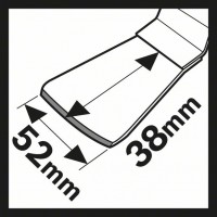 Шабер HCS ATZ 52 SFC гибкий 52x38 мм Bosch 2608662597