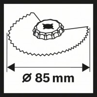 Сегментированный пильный диск BIM ACZ 85 EB Wood and Metal 85 мм Bosch 2608662602