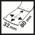 Погружное пильное полотно BIM MAIZ 32 APB Wood and Metal 80x32 мм Bosch 2608662571