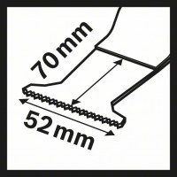 Погружное пильное полотно BIM MAII 52 APB Wood and Metal 52x70 мм Bosch 2608662574