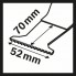 Погружное пильное полотно BIM MAII 52 APB Wood and Metal 52x70 мм Bosch 2608662574