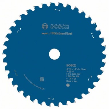 Пильный диск Expert for Stainless Steel 192x20x1,9x38 Bosch 2608644288